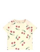 Tnstolivia S_S Tee Tops T-Kortærmet Skjorte Cream The New