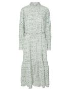 Yasvips Ls Long Shirt Dress S. Knælang Kjole Green YAS