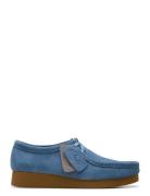 Wallabeeevosh D Shoes Flat Loafers Blue Clarks