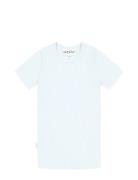 Classic Rib T-Shirt Tops T-Kortærmet Skjorte Blue Gugguu