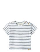 Nbmtadeo Ss Loose Top Lil Tops T-Kortærmet Skjorte Blue Lil'Atelier