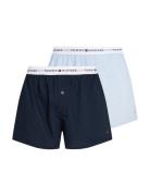 2P Woven Boxer Underwear Boxer Shorts Blue Tommy Hilfiger