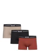 Trunk 3P Bold Boxershorts Black BOSS