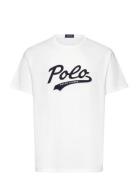Classic Fit Logo Jersey T-Shirt Tops T-Kortærmet Skjorte White Polo Ra...