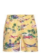 5.75-Inch Traveler Polo Bear Swim Trunk Badeshorts Yellow Polo Ralph L...