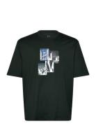 T-Shirt Tops T-Kortærmet Skjorte Black Armani Exchange