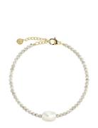 Beach Pearls Bracelet Offwhite Gold Accessories Jewellery Bracelets Pe...