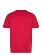 Plain T-Shirt Tops T-Kortærmet Skjorte Red Lyle & Scott