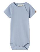 Nbmlalo Tab Ss Slim Body Lil Bodies Short-sleeved Blue Lil'Atelier