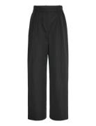 Straight Lyocell Suit Trousers Bottoms Trousers Suitpants Black Mango