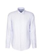 New Kent Ot Tops Shirts Linen Shirts Blue Seidensticker