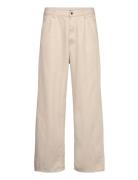 Astro Linen Blend Trousers Bottoms Trousers Linen Trousers Beige Weekd...