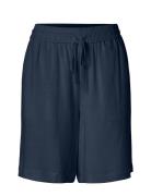 Slfviva Mw Shorts Noos Bottoms Shorts Bermudas Navy Selected Femme