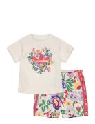 Short Tee Set Sport Sets With Short-sleeved T-shirt Multi/patterned Ad...
