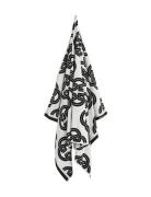 Monogram Print Beach Towel Home Textiles Bathroom Textiles Towels & Ba...