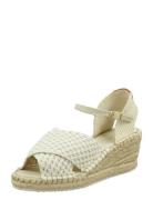 Luliza Espadrille Espadrillos Med Hæl Sandal Cream GANT