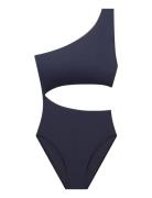 Lrl Beach Club Solid Shoulder C Badedragt Badetøj Navy Lauren Ralph La...