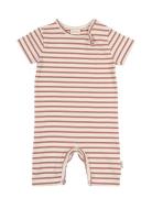 Jumpsuit S/S Sum Printed Bodysuits Short-sleeved Pink Petit Piao