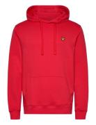 Pullover Hoodie Tops Sweatshirts & Hoodies Hoodies Red Lyle & Scott