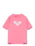 Whole Hearted Ss Tops T-Kortærmet Skjorte Pink Roxy