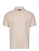 Rudy Slim Polo Pique Tops Polos Short-sleeved Cream J. Lindeberg
