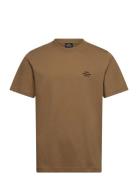 Cotton Jersey Frode Emb Logo Tee Tops T-Kortærmet Skjorte Brown Mads N...