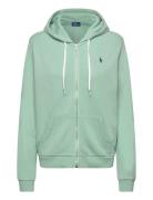 Cotton Fleece Full-Zip Hoodie Tops Sweatshirts & Hoodies Hoodies Green...