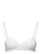 Bra Wirefree Push Broderie Ang Lingerie Bras & Tops Soft Bras Non Wire...