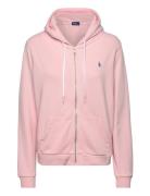 Cotton Fleece Full-Zip Hoodie Tops Sweatshirts & Hoodies Hoodies Pink ...
