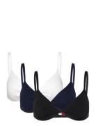 3 Pack Triangle Lingerie Bras & Tops Soft Bras Bralette Black Tommy Hi...