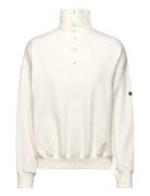 Butt D-Placket Fleece Mockneck Tops Sweatshirts & Hoodies Sweatshirts ...