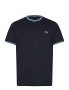 Twin Tipped T-Shirt Designers T-Kortærmet Skjorte Black Fred Perry