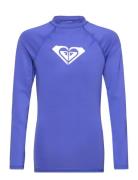 Whole Hearted Ls Tops T-shirts Long-sleeved T-Skjorte Blue Roxy