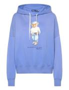 Polo Bear Fleece Hoodie Tops Sweatshirts & Hoodies Hoodies Blue Polo R...