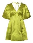Dana Open Back Mini Dress Kort Kjole Green Malina