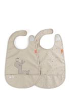 Bib W/Velcro 2-Pack Lalee Sand Baby & Maternity Baby Feeding Bibs Slee...