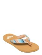Porto Raffia Ii Shoes Summer Shoes Sandals Flip Flops Brown Roxy