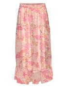 Vmsmilla H/W Ankle Skirt Wvn Ga Lang Nederdel Pink Vero Moda