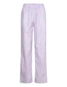 Lavender Stripes Pyjama Pants Pyjamas Nattøj Purple Pockies