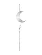 Half Moon Earring With Pearl Chain Ørestickere Smykker Silver Jane Koe...