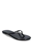 Biamexico Flip Flop Faux Leather Klipklapper Sandaler Black Bianco