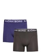 Bamboo Boxer 2P Boxershorts Black Björn Borg