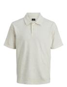 Jprblaben Ss Polo Tops Knitwear Short Sleeve Knitted Polos Cream Jack ...