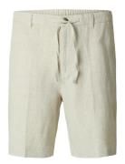 Slhregular-Leroy Sun Shorts Bottoms Shorts Casual Cream Selected Homme