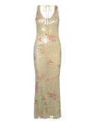 Eloda Sequin Midi Dress Knælang Kjole White Bardot