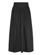 Poplin Skirt Skirts Knee-length & Midi Skirts Black Gina Tricot
