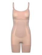 Mid Thigh Bodysuit Bodies Slip Beige Calvin Klein