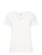 Ihpalmoni Ss Tops T-shirts & Tops Short-sleeved White ICHI
