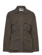 Washed Ribstop Jacket Outerwear Jackets Light-summer Jacket Black Week...