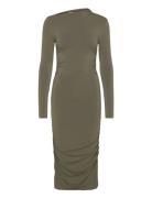 Philine - Delicate Stretch Knælang Kjole Green Day Birger Et Mikkelsen